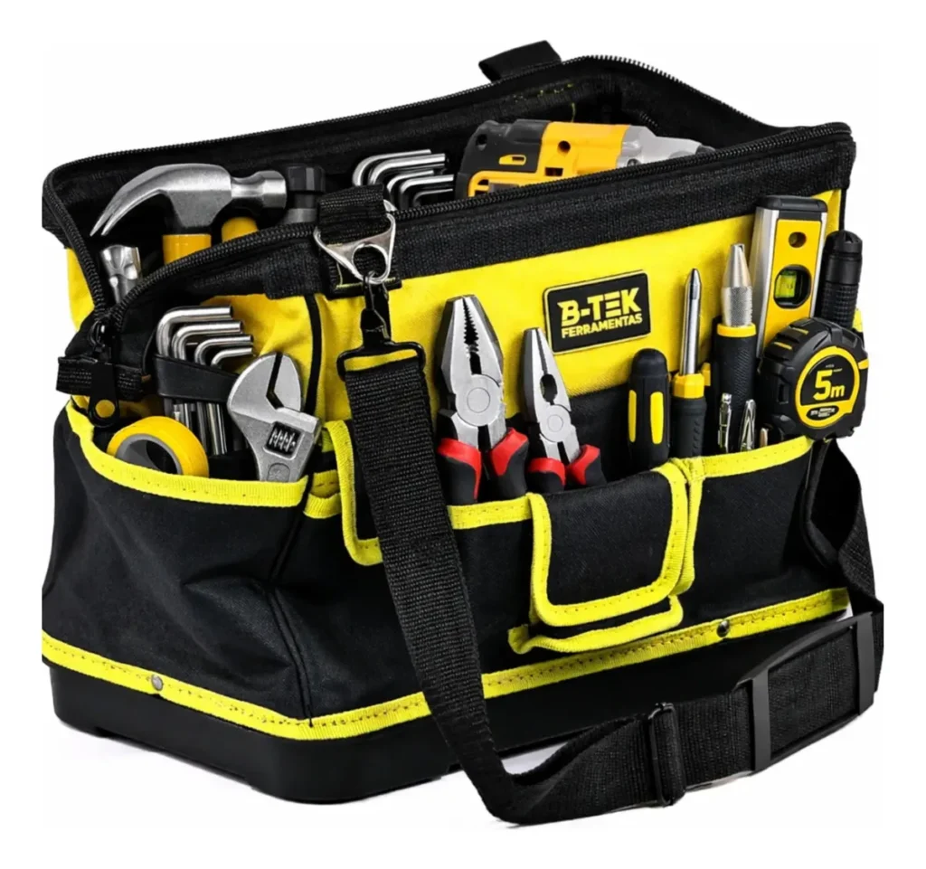 Bolsa de Ferramentas B-Tek Mochila Fundo Emborrachado Manutenção Predial